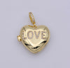 Love heart locket necklace