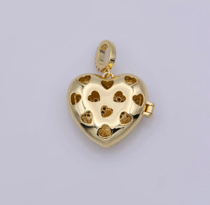 Love heart locket necklace